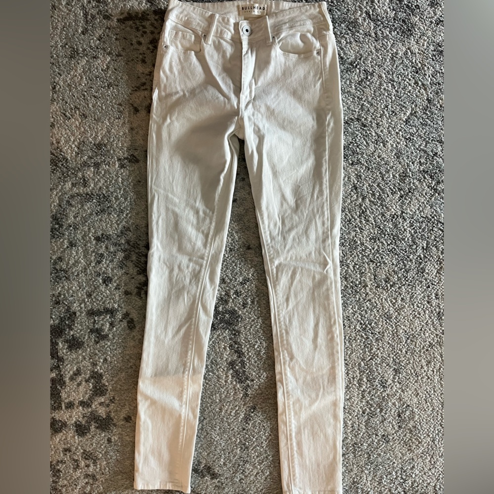 White Bullhead Skinny Jeans
